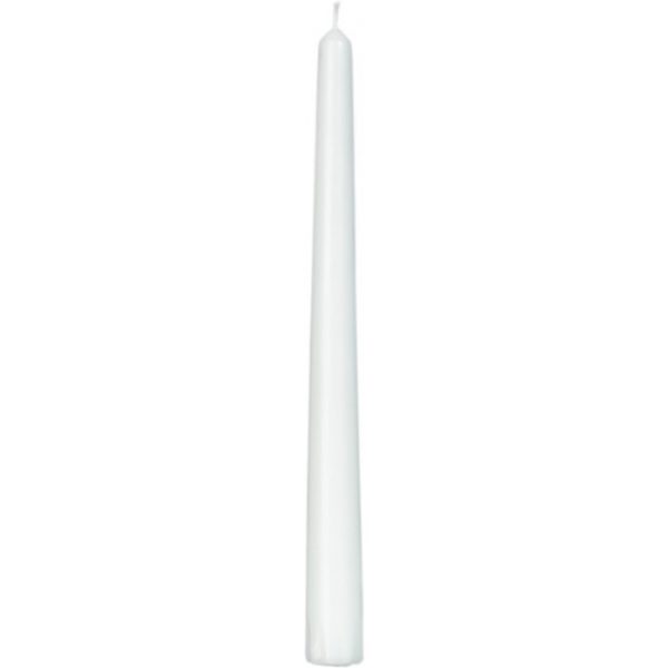 Bougie gothique blanche 24 cm - 12 pièces - Shop Spirituel Web