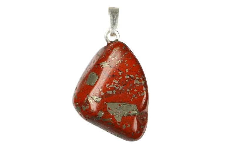 Pendentif pierre précieuse Jaspe rouge Shop Spirituel