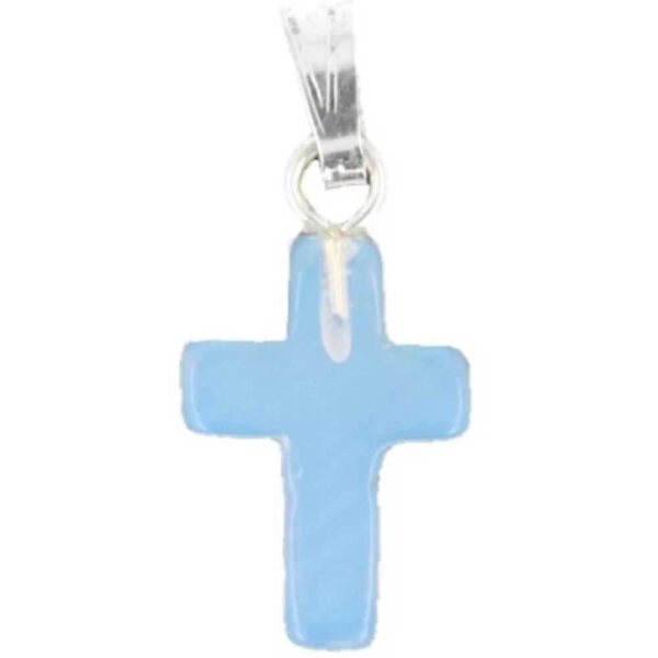 Pendentif pierre précieuse - Opalite • Croix - Shop Spirituel