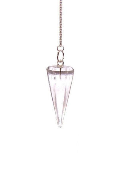Pendule Cristal de roche Pierre précieuse Shop Spirituel Triangle