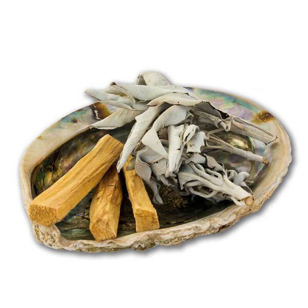 Kit de purification: coquillage Abalone, Palo Santo et Sauge Blanche Shop Spirituel