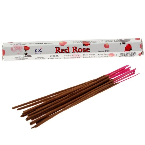 Encens roses rouges - 1 paquet - Shop Spirituel