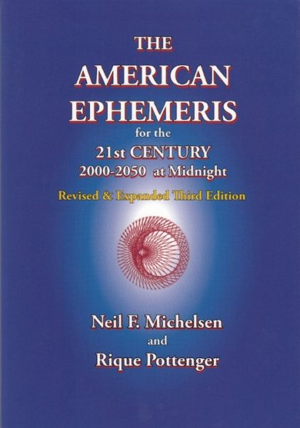 The New American Ephemeris 2000 2050 Rique Pottenger 9781934976135 Livre Shop Spirituel