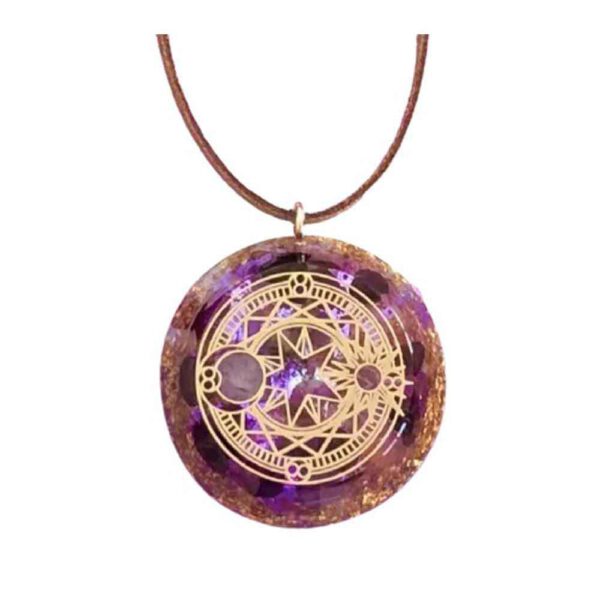 Art céleste • Collier Flamme Violette • or 23.75K - Shop Spirituel 1