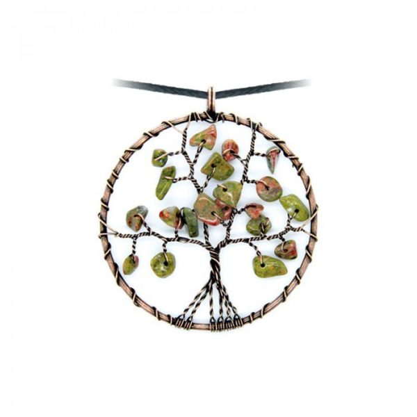 Collier arbre de vie Unakite Shop Spirituel