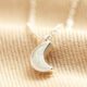Collier lune avec opale - argent - Shop Spirituel