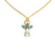 Collier ange en cristal mars pierre precieuse Aigue Marine Shop Spirituel