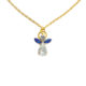 Collier d'ange en cristal septembre pierre precieuse Saphir Shop Spirituel