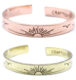 Bracelet inspiration - coucher du soleil - or ou bronze (1 pièce) - Shop Spirituel