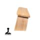 Banc de méditation pliable en chêne américain - vue sur le côté - Shop Spirituel