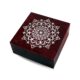 Boîte à bijoux en stéatite rouge Mandala - Shop Spirituel