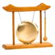 Gong de table - cadre en bois rouge - Shop Spirituel - 1