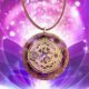 Art céleste • Collier Flamme Violette • or 23.75K - Shop Spirituel 2