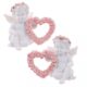 Cherubin Ange coeur roze Duo - pour votre décoration de maison - Shop Spirituel Web
